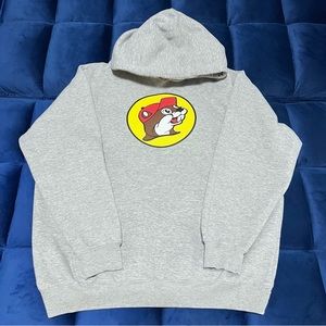 Buc-ee’s -Bucees Large Heather Grey Hoodie!